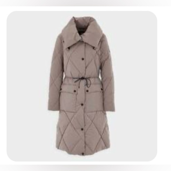 DKNY Pillow Collar Puffer Coat - Picture 2 of 4